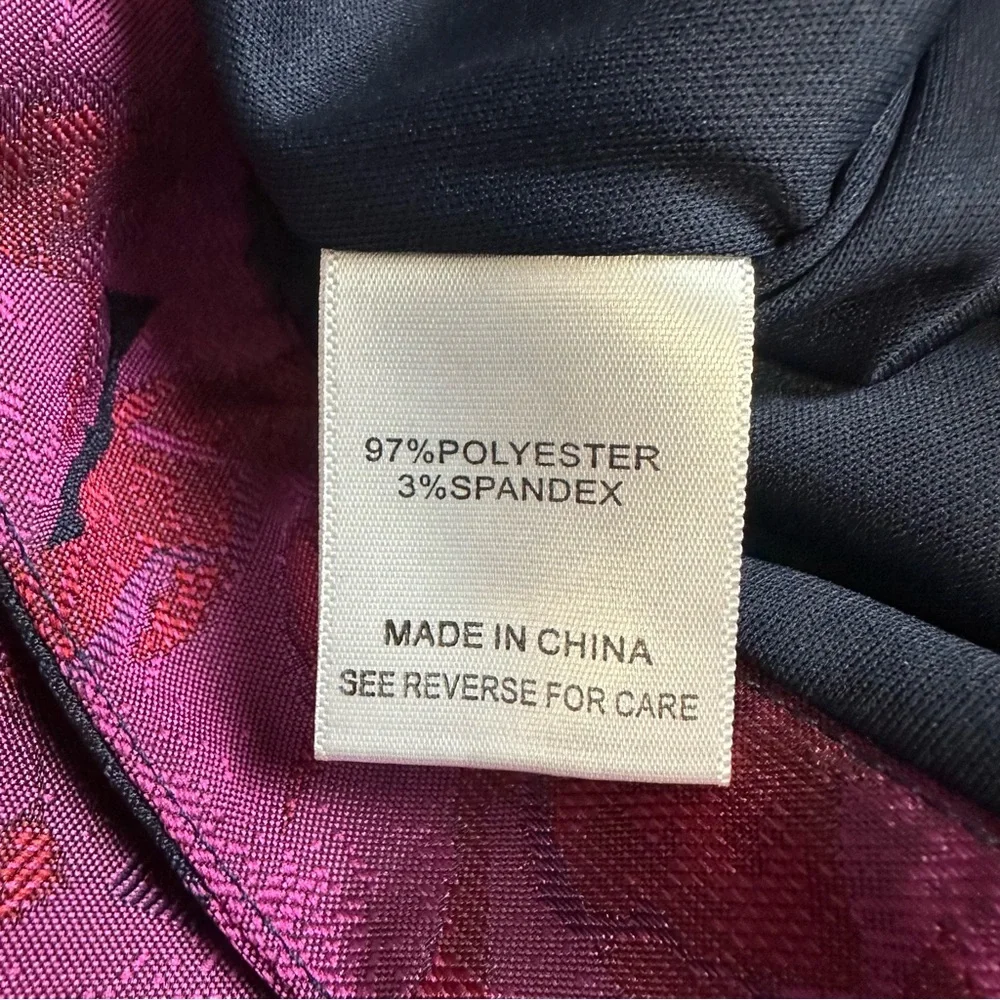 Lucy Paris Floral Navy Blue Pink Ruffle Mini Skirt Skort Large - Picture 11 of 12